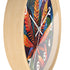 Vibrant Leaf Design Wall Clock, Housewarm Wallclock, Vibrant Leaf Design, clock gifted. Gift artful clock, gifte-for home decor.