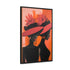 African American Artful Decor Gift. Gallery Canvas Wraps, Vertical Frame, Elegance in Silhouette,