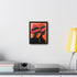 African American Artful Decor Gift. Gallery Canvas Wraps, Vertical Frame, Elegance in Silhouette,