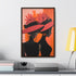 African American Artful Decor Gift. Gallery Canvas Wraps, Vertical Frame, Elegance in Silhouette,