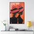 African American Artful Decor Gift. Gallery Canvas Wraps, Vertical Frame, Elegance in Silhouette,