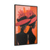 African American Artful Decor Gift. Gallery Canvas Wraps, Vertical Frame, Elegance in Silhouette,