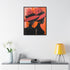 African American Artful Decor Gift. Gallery Canvas Wraps, Vertical Frame, Elegance in Silhouette,