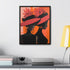 African American Artful Decor Gift. Gallery Canvas Wraps, Vertical Frame, Elegance in Silhouette,