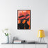 African American Artful Decor Gift. Gallery Canvas Wraps, Vertical Frame, Elegance in Silhouette,