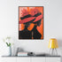 African American Artful Decor Gift. Gallery Canvas Wraps, Vertical Frame, Elegance in Silhouette,