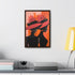 African American Artful Decor Gift. Gallery Canvas Wraps, Vertical Frame, Elegance in Silhouette,