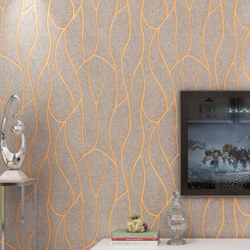 Non-woven Moisture-proof Bedroom Background Wallpaper