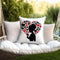 Polyester Square Pillow. Love in Silhouette: Valentine's Day Spun Polyester Pillow for Single Girls. Personal-gift-for bff. Singlenes.