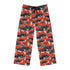 Men's Pajama Pants featuring a captivating fish pattern against a vibrant red background. Fish Pattern Sleepwear. Pajama gift.