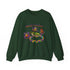 Festive Mardi Gras Sweatshirt - "Bead Fetcher" Alligator Print - Customizable and Comfy Carnival Attire