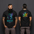 Weed T- shirt. High on Hues Gorilla Unisex Jersey Short Sleeve Tee. Great stoner gift.