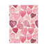 Pink Wooden Hearts Velveteen Plush Blanket, Available in three sizes: 30x40", 50x60", 60x80". Gift for her.