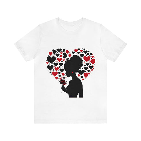 Heartfelt Harmony" Jersey Short Sleeve Tee. G ift for her. Gift for friend.