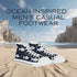 Men's High Top Fashion Sneakers - Marine Life Inspired Fashion Shoes. Unique Men's Gift Shoes. Ocean-Inspired Casual Footwear.
